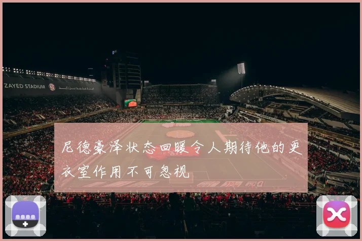 尼德豪泽状态回暖令人期待他的更衣室作用不可忽视